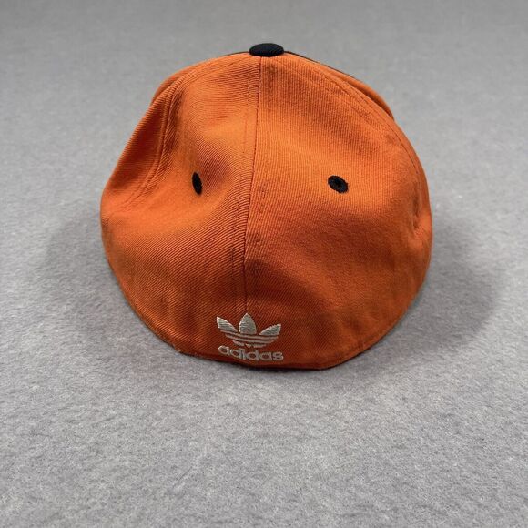 Houston Rockets Hat Adult Orange adidas Basketball Fitted Wool Cap 7 1/2 NBA - Picture 3 of 10